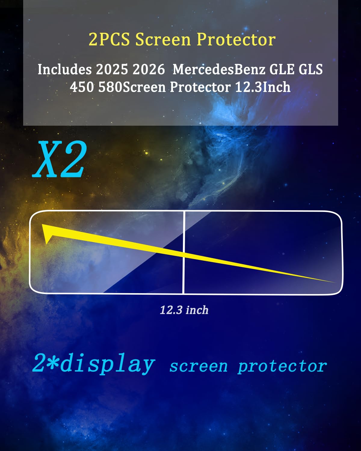 für 2025 GLS 450 Displayschutzfolie 2026 2025 Merce des Benz GLS 350 580 Display Navigation Panzerglas Schutzfolie 2025 GLS Zubehör