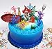 Little Mermaid PRINCESS ARIEL Themed Birthday Cake Topper Set Featuring Ariel Figure and Decorative Themed Accessories