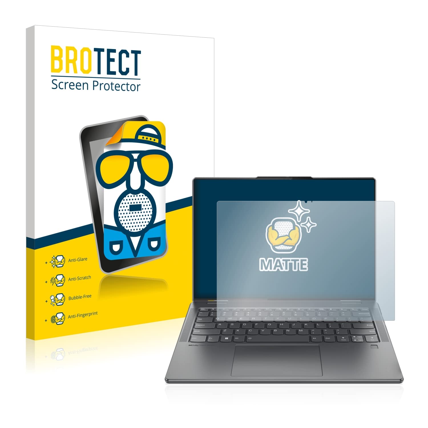 brotect Pellicola Protettiva Opaca per Lenovo Yoga 7i 14" 2-in-1 16:10 Pellicola Protettiva Anti-Riflesso