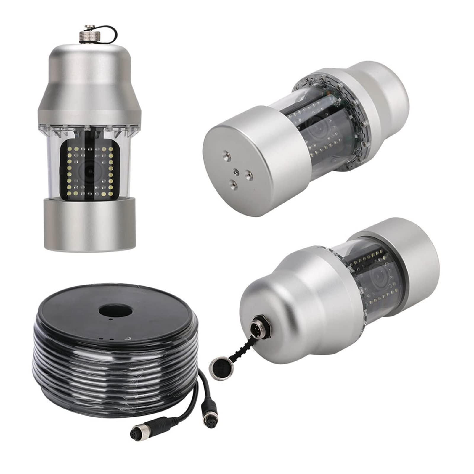 Podwodna Echosonda, 9-calowy 20m 50m Fisher Fish IP68. Wodoodporny 38. Le DS 360 stopni obrotowa kamera(F8300W-2L-50M)