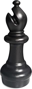 MegaChess Individual Plastic Chess Piece - Bishop - 10.5 inches Tall - Black or White - This Item is A Component of The 12 Inch Large Outdoor Chess Set - Not Intended for Home Decor