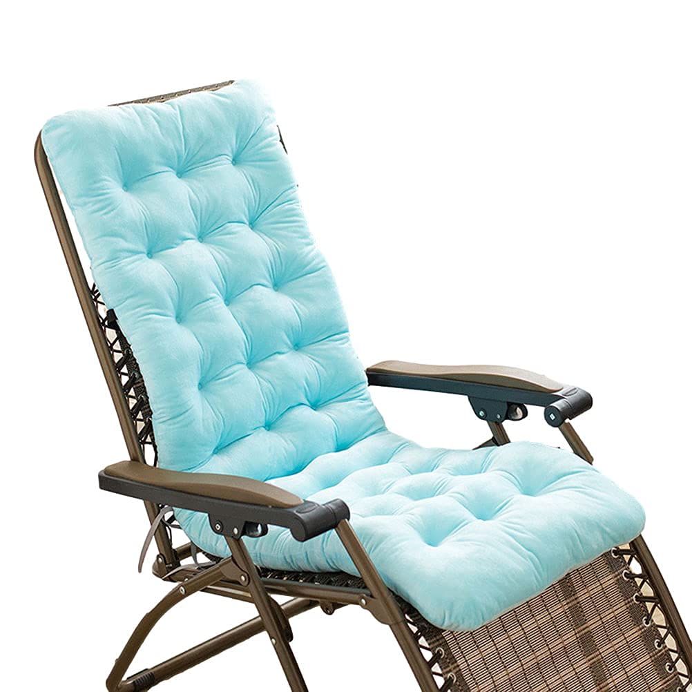 Coussin Pour Chaise Longue Et Fauteuil à Bascule - Housse En Coton Perlé 100x50x10 Cm