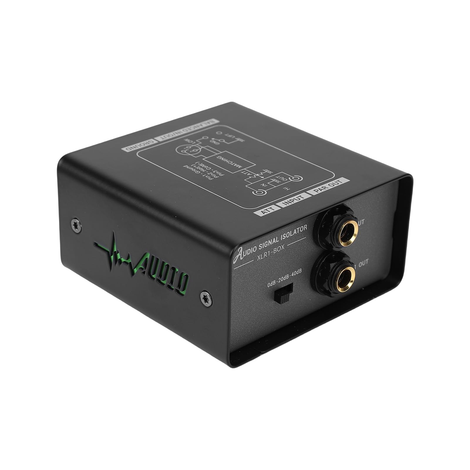 Interfaccia Audio, Isolatore di Massa, Regolazione del Guadagno, Riduttore di Rumore del Segnale Portatile per Microfono, Mixer, Studio, Auto