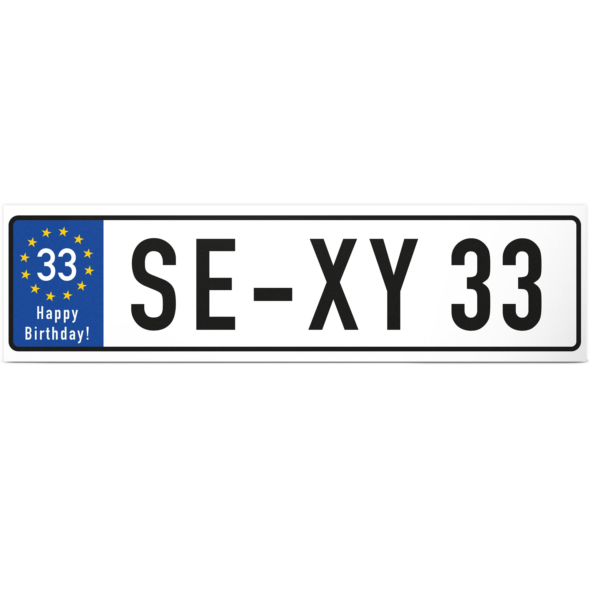 DankeDir! Sexy 33 Jahre Schild Jahre - Geschenk 33. Geburtstag Geschenkidee Geburtstagsgeschenk Dreiunddreißigsten Geburtstagsdeko Partydeko Party Zubehör Geburtstagskarte