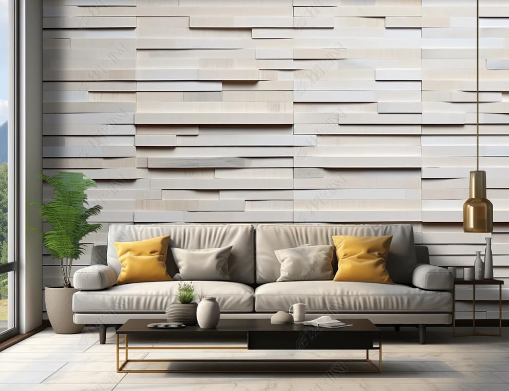 Papier peint intissé graphique pour masquer les défauts d'un mur