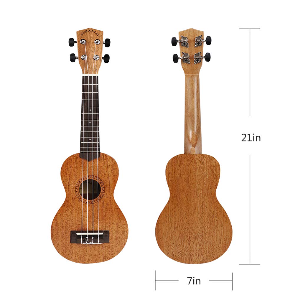 Ukulele Soprano ADM 21 Pollici - Kit Completo Con Borsa, Accordatore, Corde Arcobaleno Per Principianti E Bambini - Foto 3