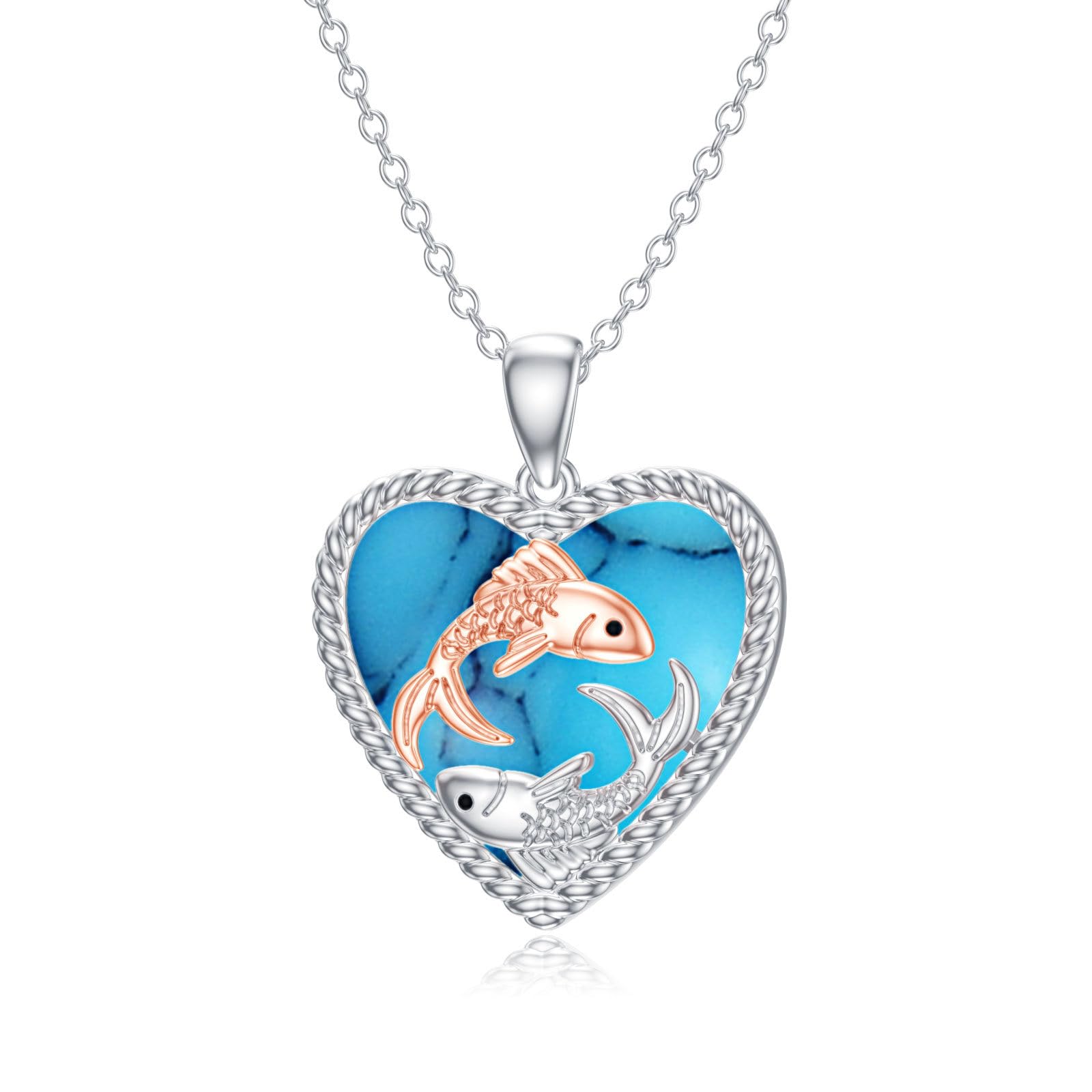 Imagen de catálogo asociada a LONAGO Collar de plata de ley 925 con signo del zodiaco, astrología, horóscopo con colgante tur