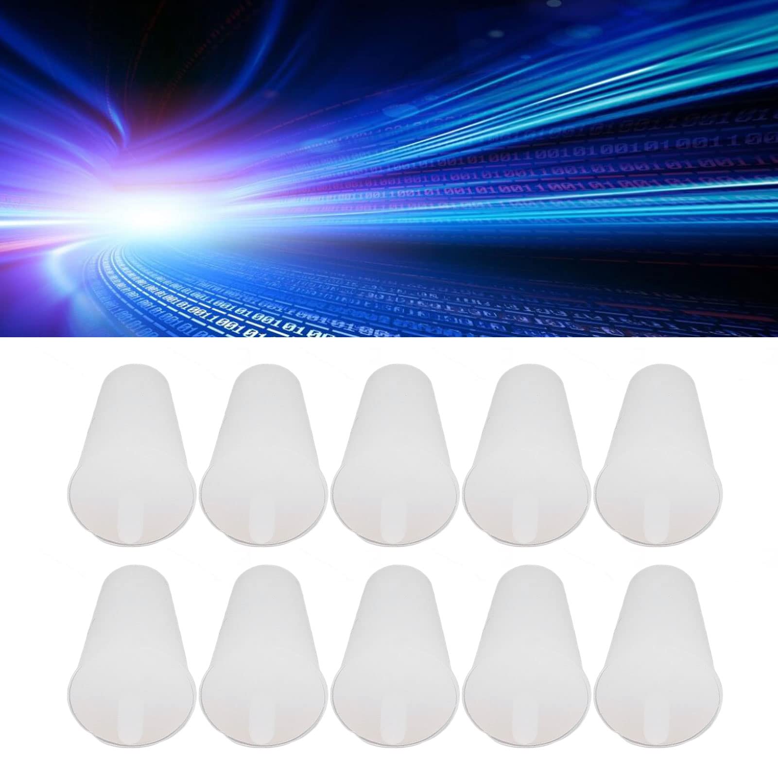 FUZHUI High Temp Silic Rubber Plug Kit, 20 Pieces Set, White, Silicone, Plug, Stopper, Automotive, Aerospace, Industrial, DIY Projects