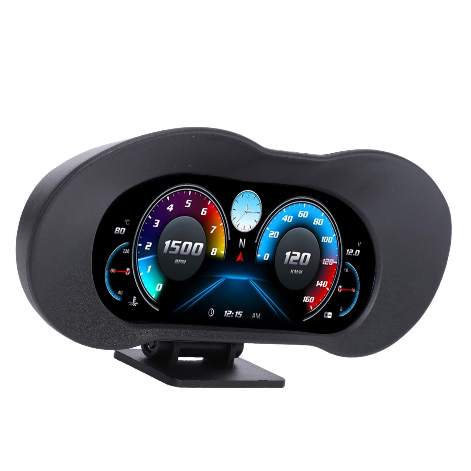 Pantalla HUD para Automóvil, Digital con Velocímetro GPS OBD II con Proyección de Parabrisas para Vehículos de Gasolina de 1996 y Posteriores