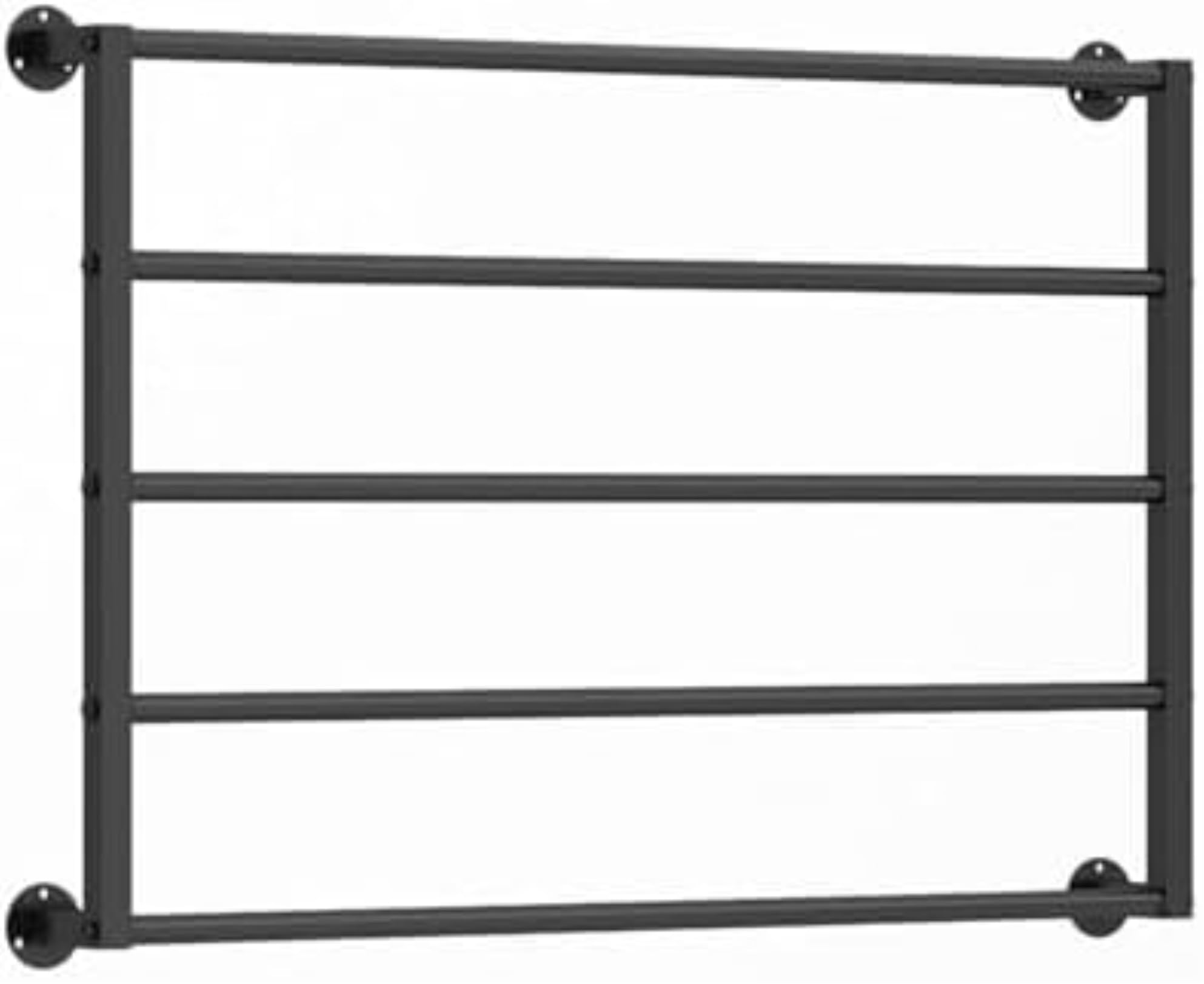 YNBSHGAA Metal Wall Display for Scarves and Ties, Commercial Hanger for Accessories Retail Store Boutique,Black-L100*H60cm