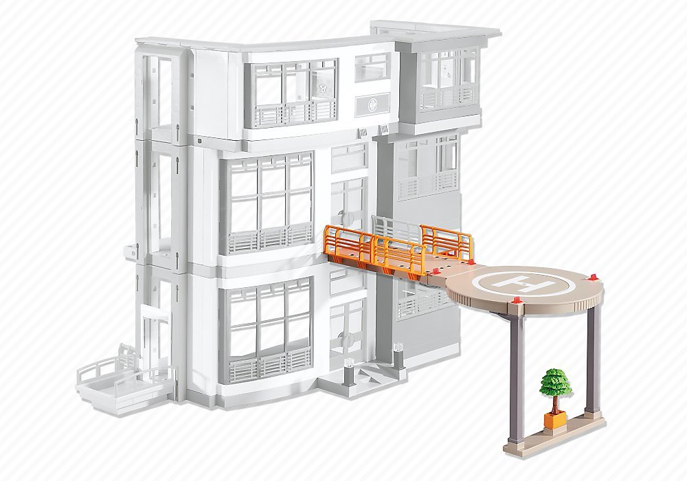 PLAYMOBILAdd-On Series Helipad for Furnished Children's Hospital (6657)