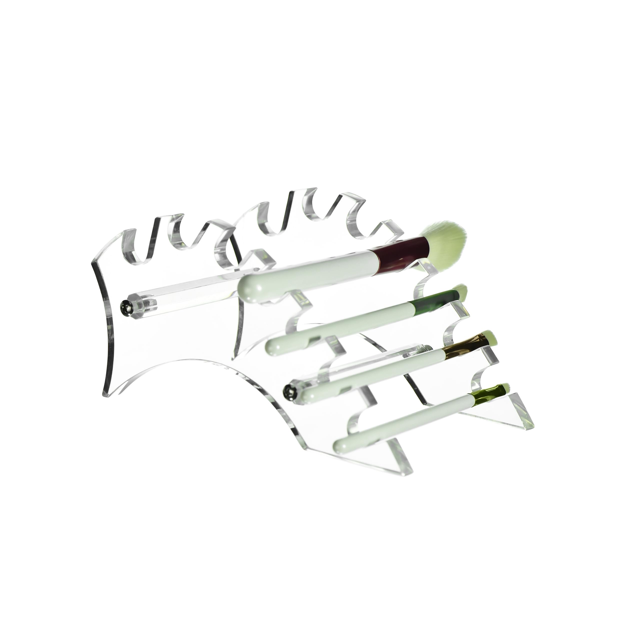 AMT Supply - Porta penne in acrilico, espositore per pennelli da trucco, organizer per pennelli, penne e sigaretta elettronica (trasparente) 7 SLOTS