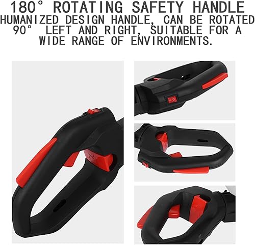 Miniatura 6 de Cortador de setos inalámbrico, cortador de gas de alta potencia de 24 pulgadas y 26 cc, 7500 rpm, cuchilla lateral de doble acción, recortadora de