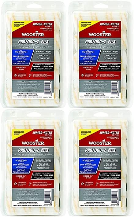 Wooster PRO/DOO-Z 4.5 in. W x 1/2 in. Jumbo Paint Roller Cover 10 pk - Case of: 4;4