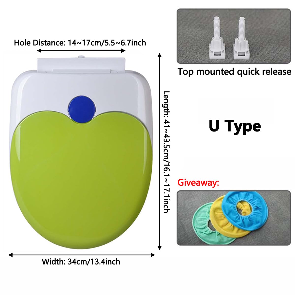 Farbiger Toilettensitz Mit Integriertem Töpfchen Trainingssitz, Ergonomischer Toilettendeckel Mit Absenkautomatik, Platzsparender Toilettensitz Für Kleinkinder,Grün,Oval