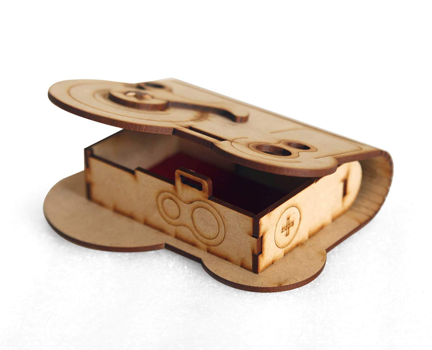 Sevia Durable Business Card Holder Case Wooden Material Office Supplies Desktop Organizer Mesh Collection Artistic Handcrafted Decorative Wooden Business Card Organizer for Home Office