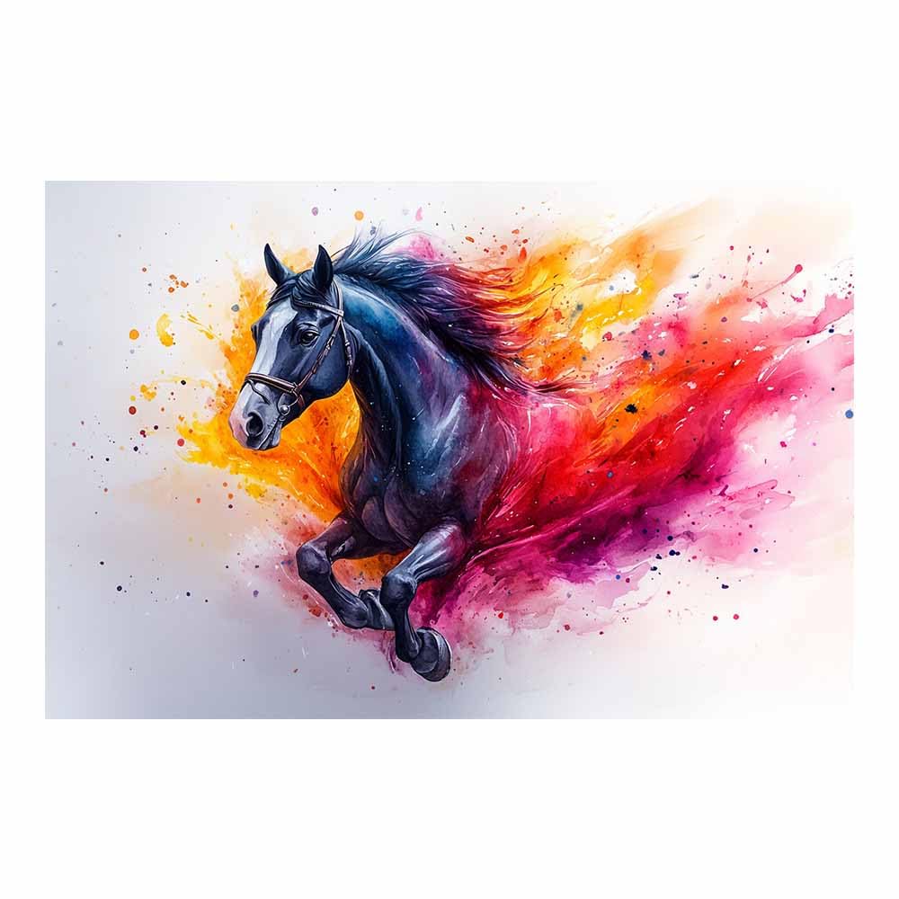 Art de cheval affiche rustique magenta 70x100cm TERUEA - 8