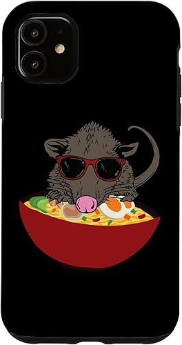 Miniatura 7 de Funda para iPhone 1212 Pro divertida japonesa Kawaii Ramen Opossum