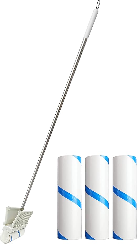 Large Lint Roller for Pet Hair with Long Handle Includes 3 Lint Roller Refills