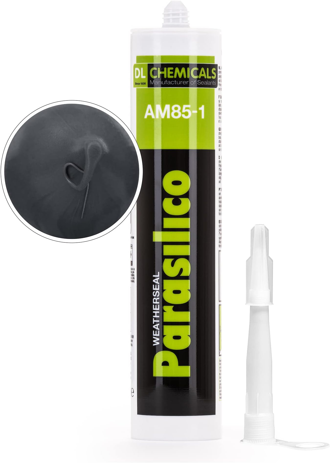 Parasilico AM85-1 | RAL 7015 Slate Grey Silicone Sealant | LMN Mastic | 310ml | High-Quality Facade & Glazing Sealant