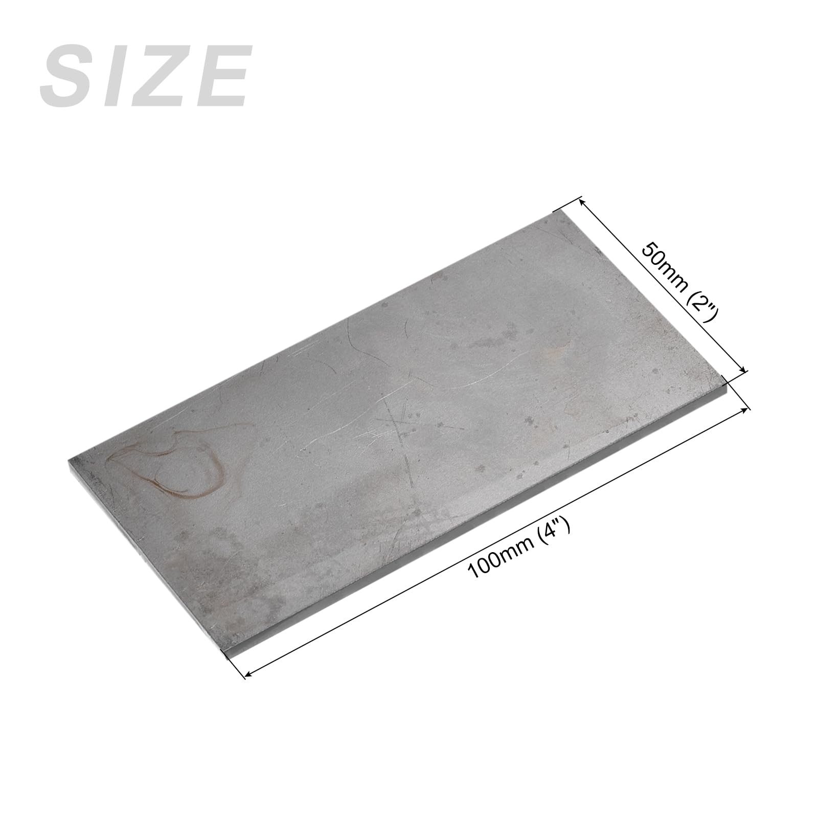 METALLIXITY 30Pz Piastra Saldatura 4"x2" Acciaio Dolce Pratica Nero