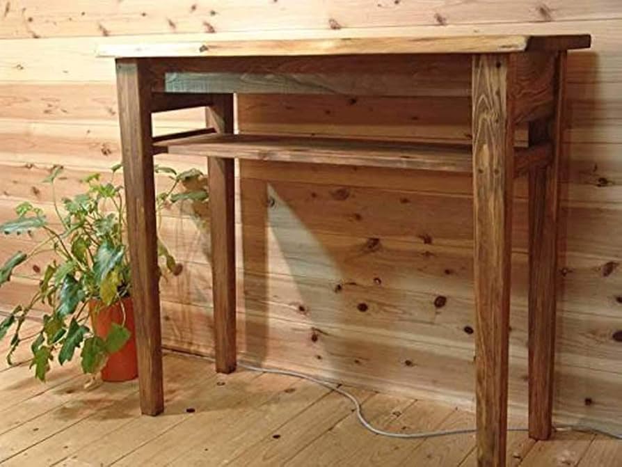 カウンターテーブル 木製天板 ブラウン canow_esw-036