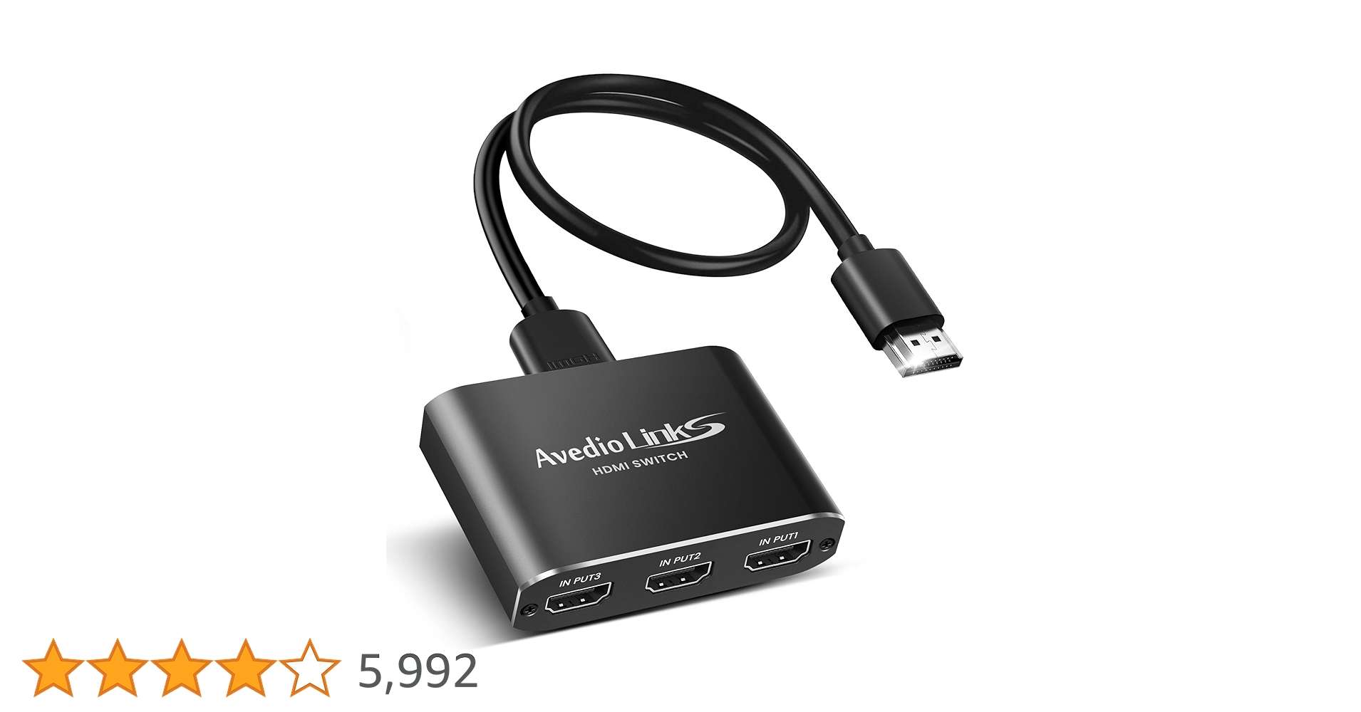 Amazon | avedio links HDMI 切替器 4K 60Hz アルミニウム合金製