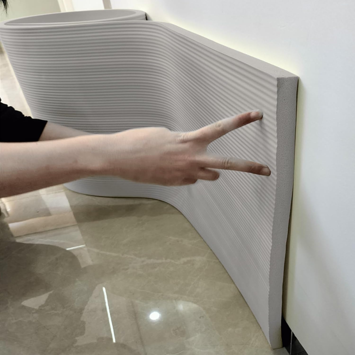 LNNW Protector de pared de garaje autoadhesivo, protectores de parachoques de seguridad for bordes de esquinas a prueba de muebles, protege las puertas de tu coche para la Protección de Las Columnas d