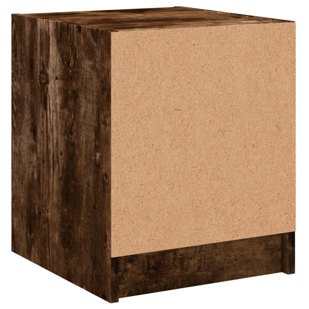 Elegante Nachttische mit Stauraum und Glastüren aus langlebigem Holzwerkstoff für Schlafzimmer und Wohnbereich
