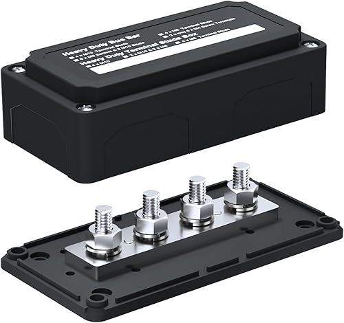 Caja de barra de autobús diseño de módulo de alta resistencia batería de distribución de energía bloque de terminales de conexión negro M10