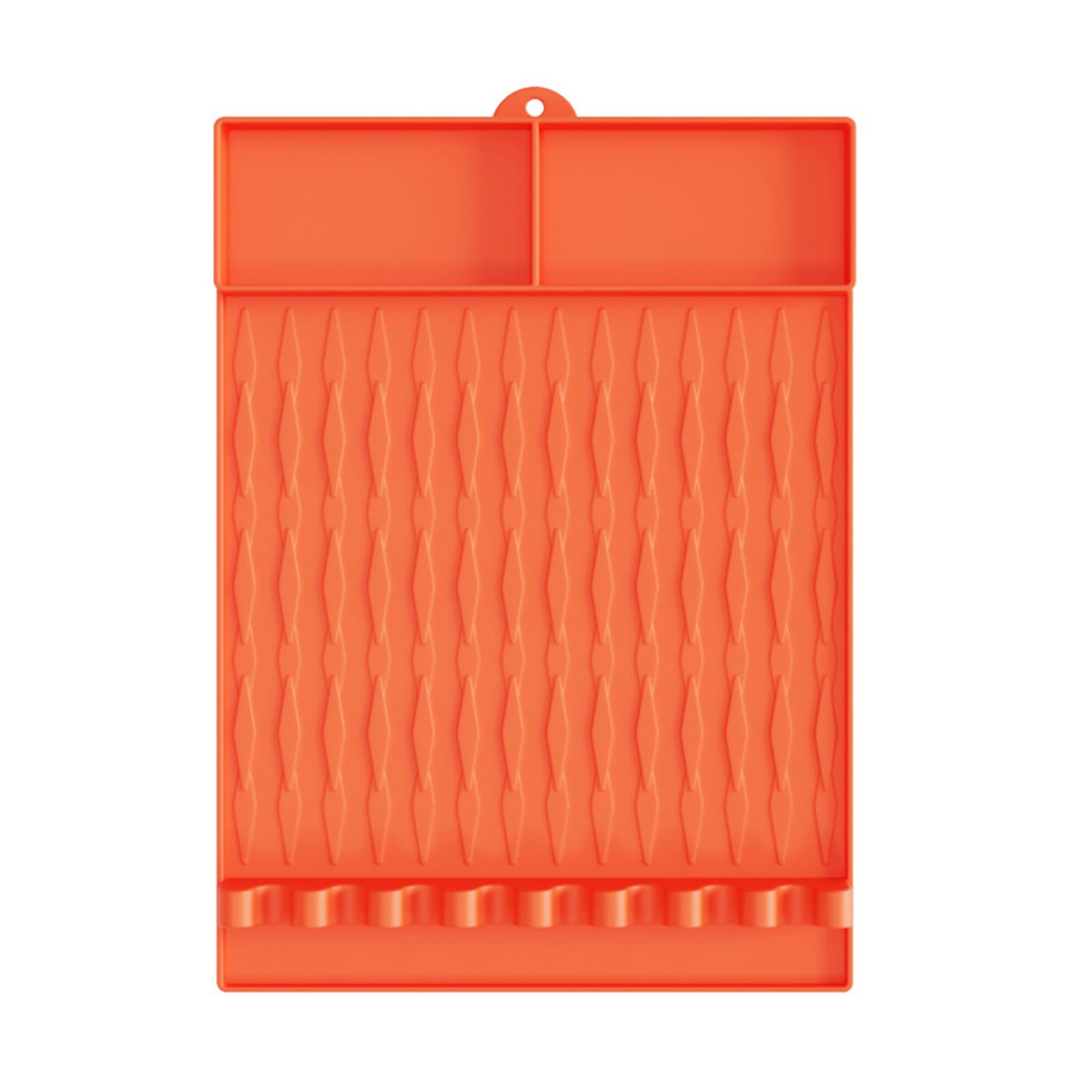 carotoe Silicone Cooking Mat for Griddle Accessories Barbecue Utensils Pad with Separate Compartments for Camping and Picnics Griddle Tool Mat