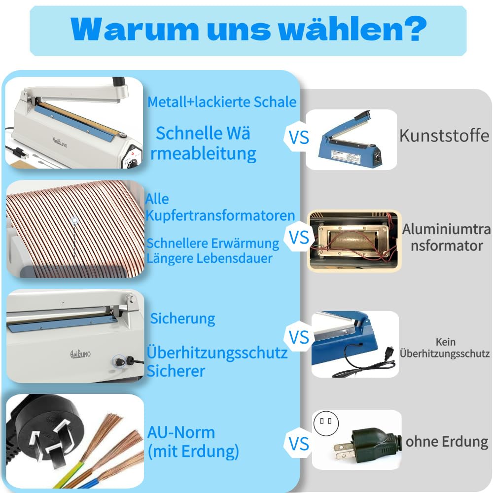 Heißsiegelgerät folienschweißgerät tüten schweissgerät verschweissgerät tüten verschweißer for foil plastic bags