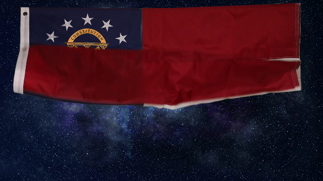 Georgia State Flagge – 60 X 90 Cm, Aus Wetterfestem Nylon, Mit Verstärkten Nähten & Messingösen, Made In USA