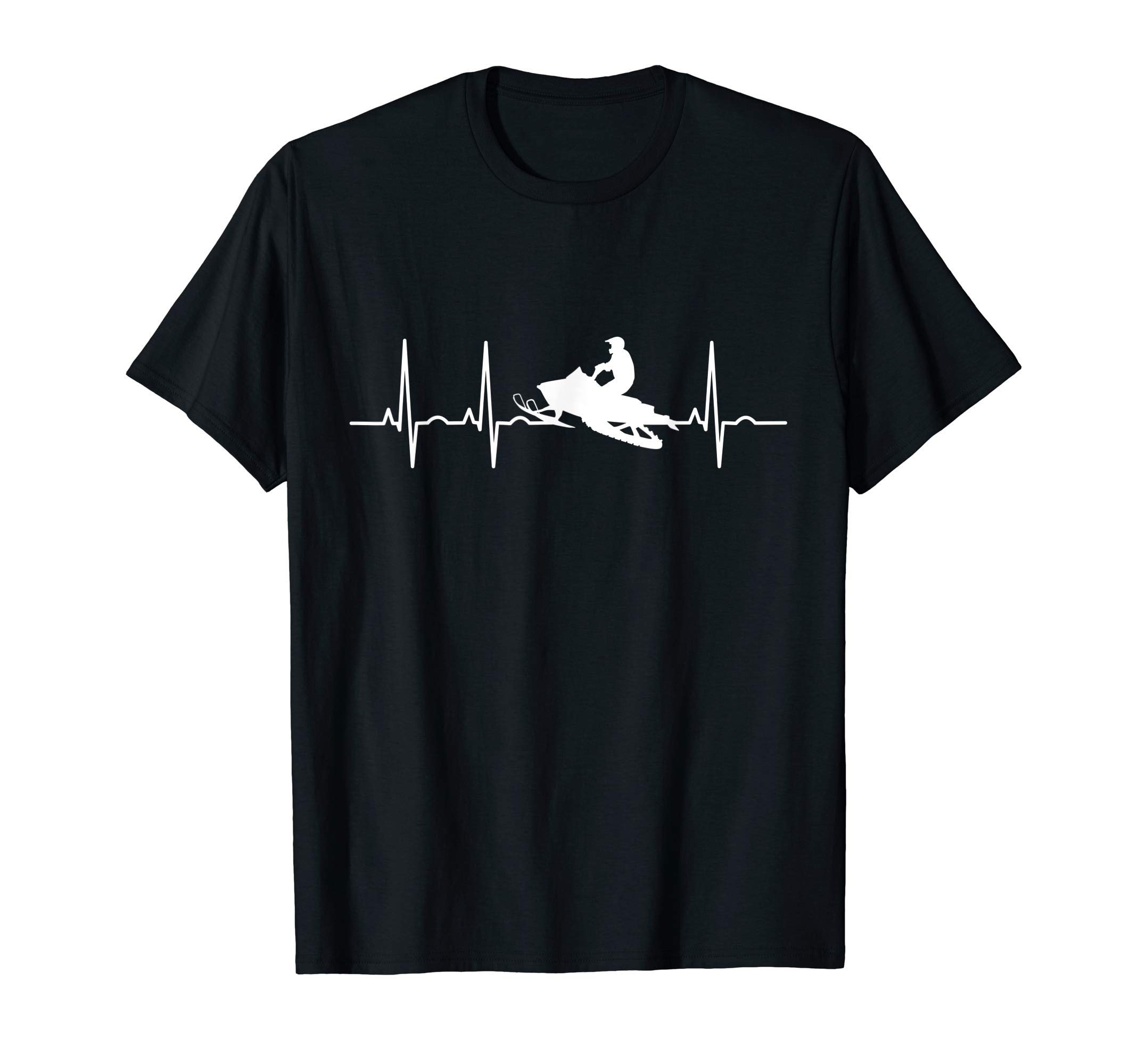 Snowmobiling Gifts for Men, Women & KidsSnowmobile Heartbeat Gift T-ShirtOEKO-TEX STANDARD 100