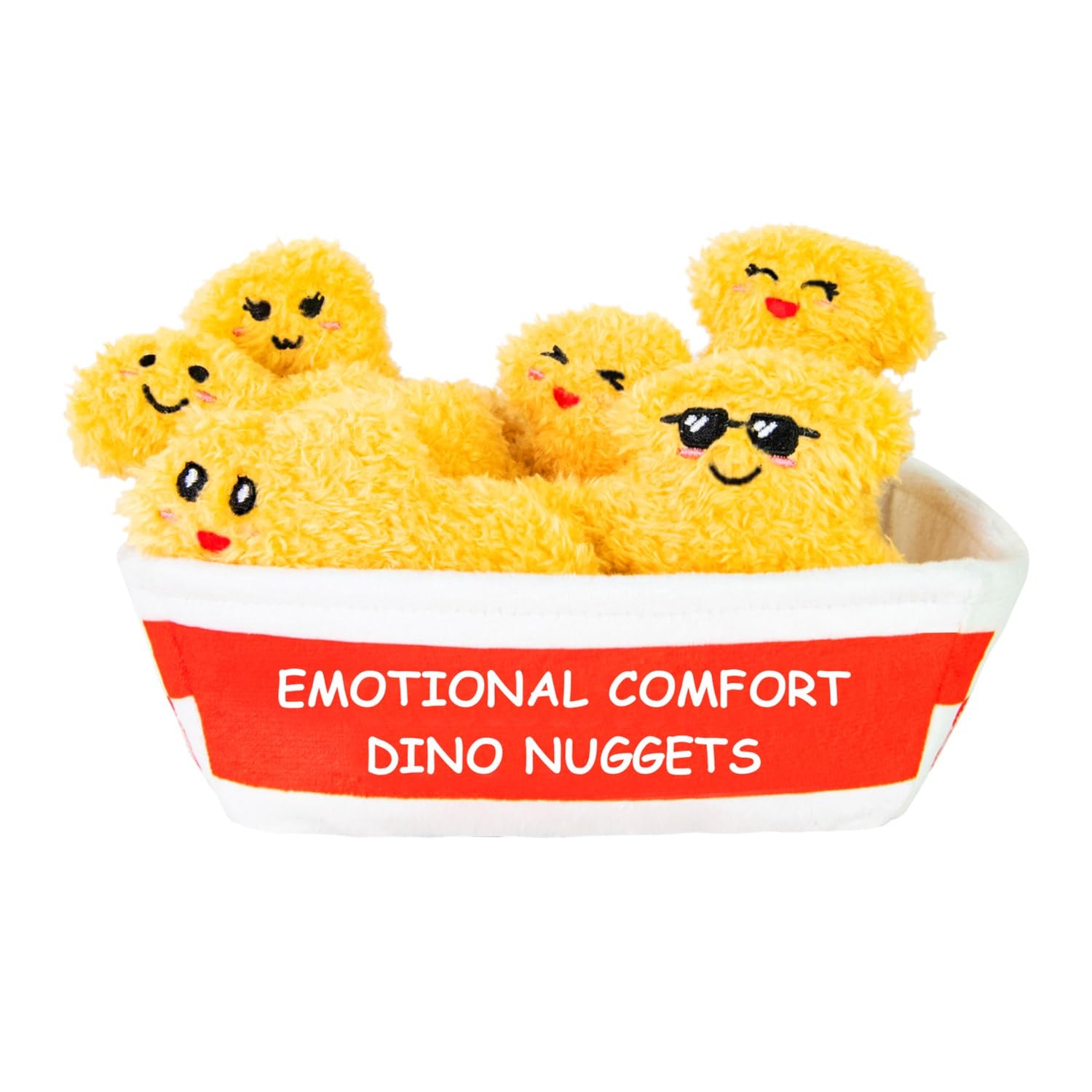 Amazon.com: Positive Emotional Support Dino Nuggets Plush Toy, 6