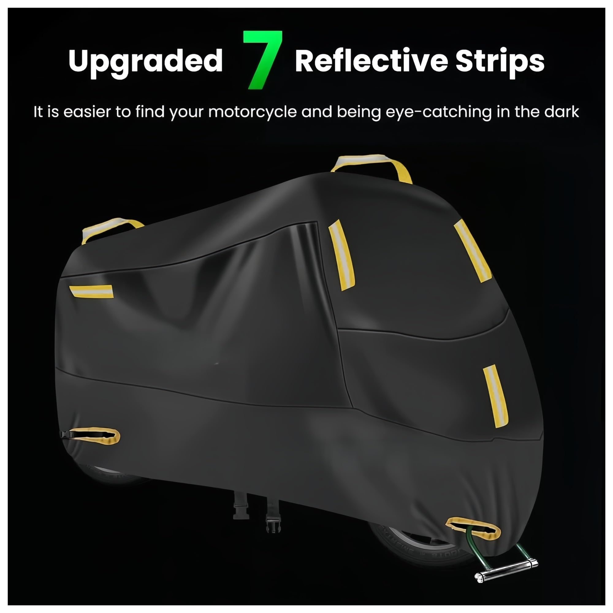 Funda Impermeable para Motocicleta para ZONTES 368G ADV G1-125 350 GK ABS GK-125 Funda para Motocicleta con Protección UV, A Prueba De Polvo Y Nieve, para Exteriores, Impermeable(A,Medium)