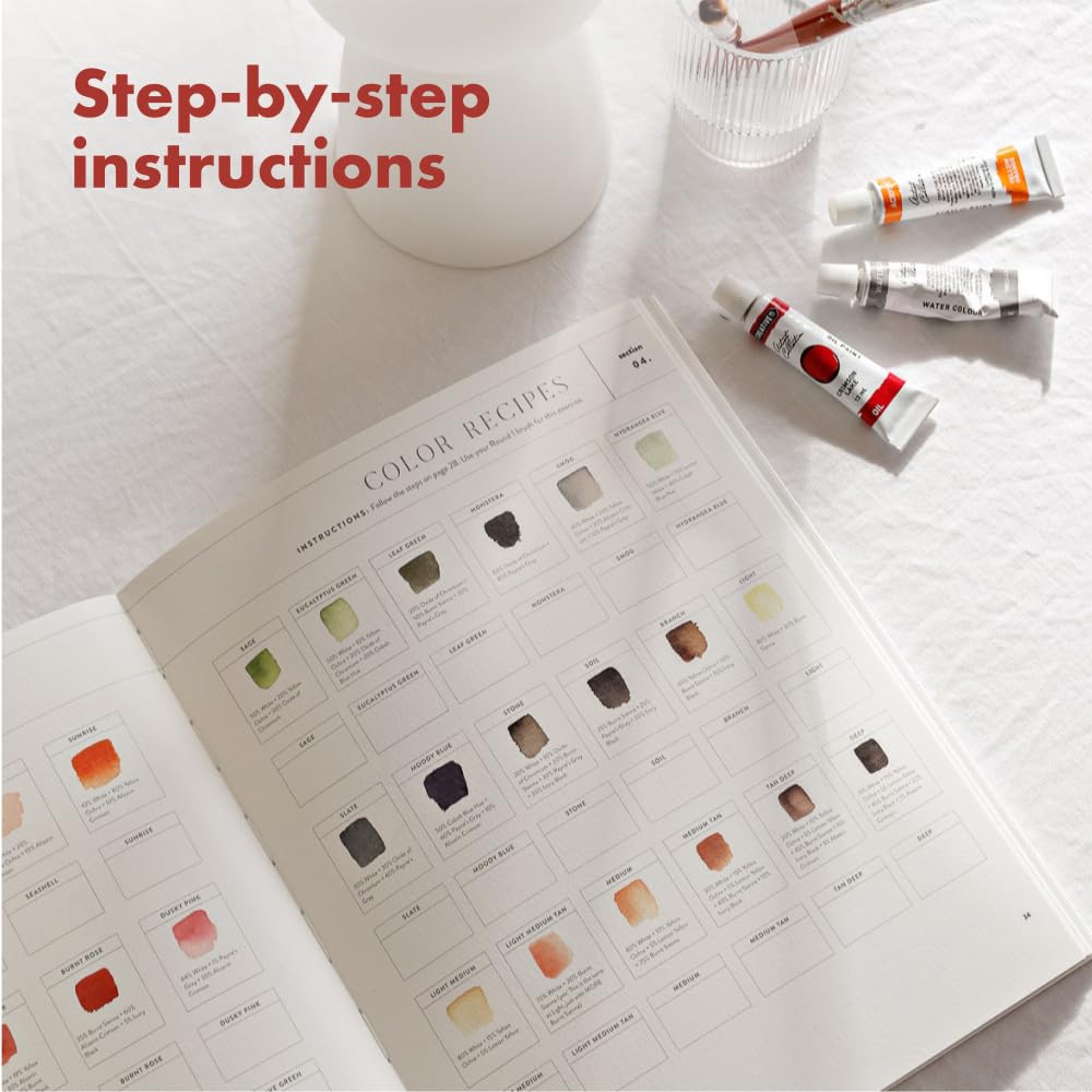 Watercolor Workbook: 30-Minute Beginner Botanical Projects on Premium Watercolor Paper: 1