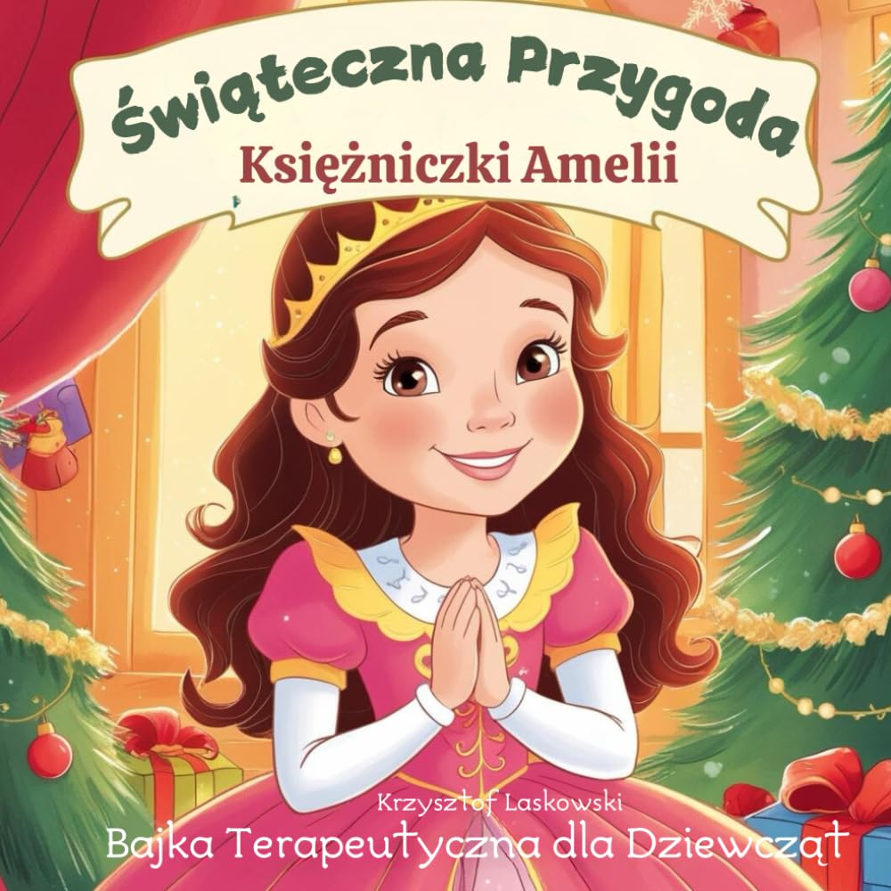 ŚWIATECZNA PRZYGODA KSIĘŻNICZKI AMELII - KSIĄŻKA TERAPEUTYCZNA DLA DZIEWCZĄT: Bajka o Bożym Narodzeniu Odkrywanie Emocji