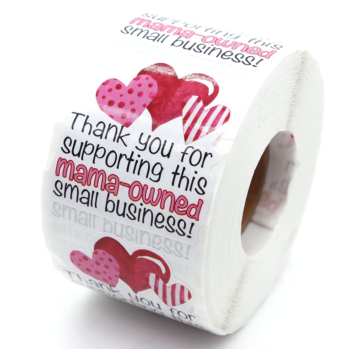 Littlefa Thanks for Supporting This Mama Owned Small Business Stickers for Small Businee Shipping Mail Package Packing 500 PCS