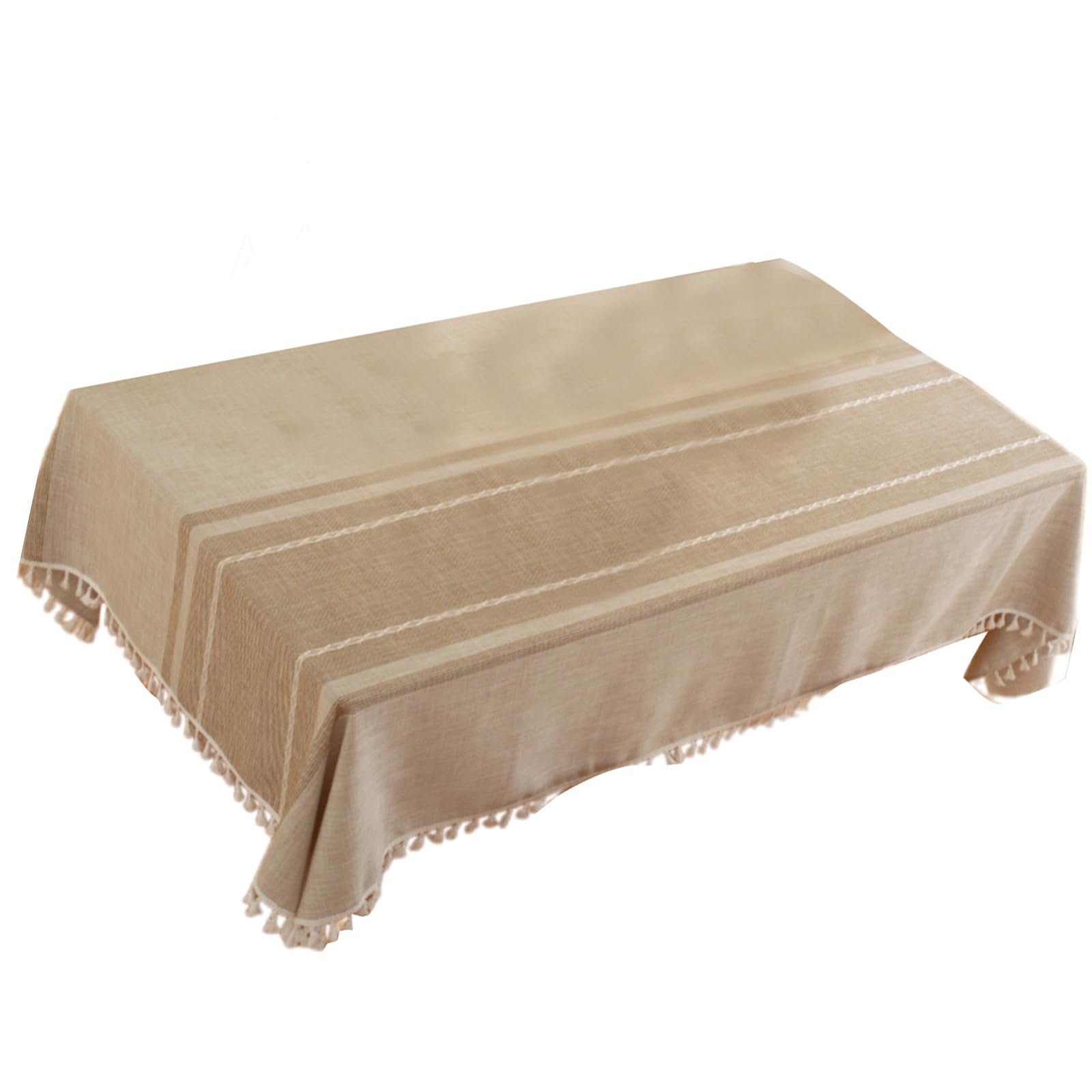 Elnwnnkc Dining Table Cloth Table Runner Cover with Even Fringe Decoration Premium Weaving Dustproof Dining Cloth