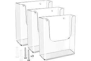 MaxGear Acrylic Wall Mount Magazine Holder