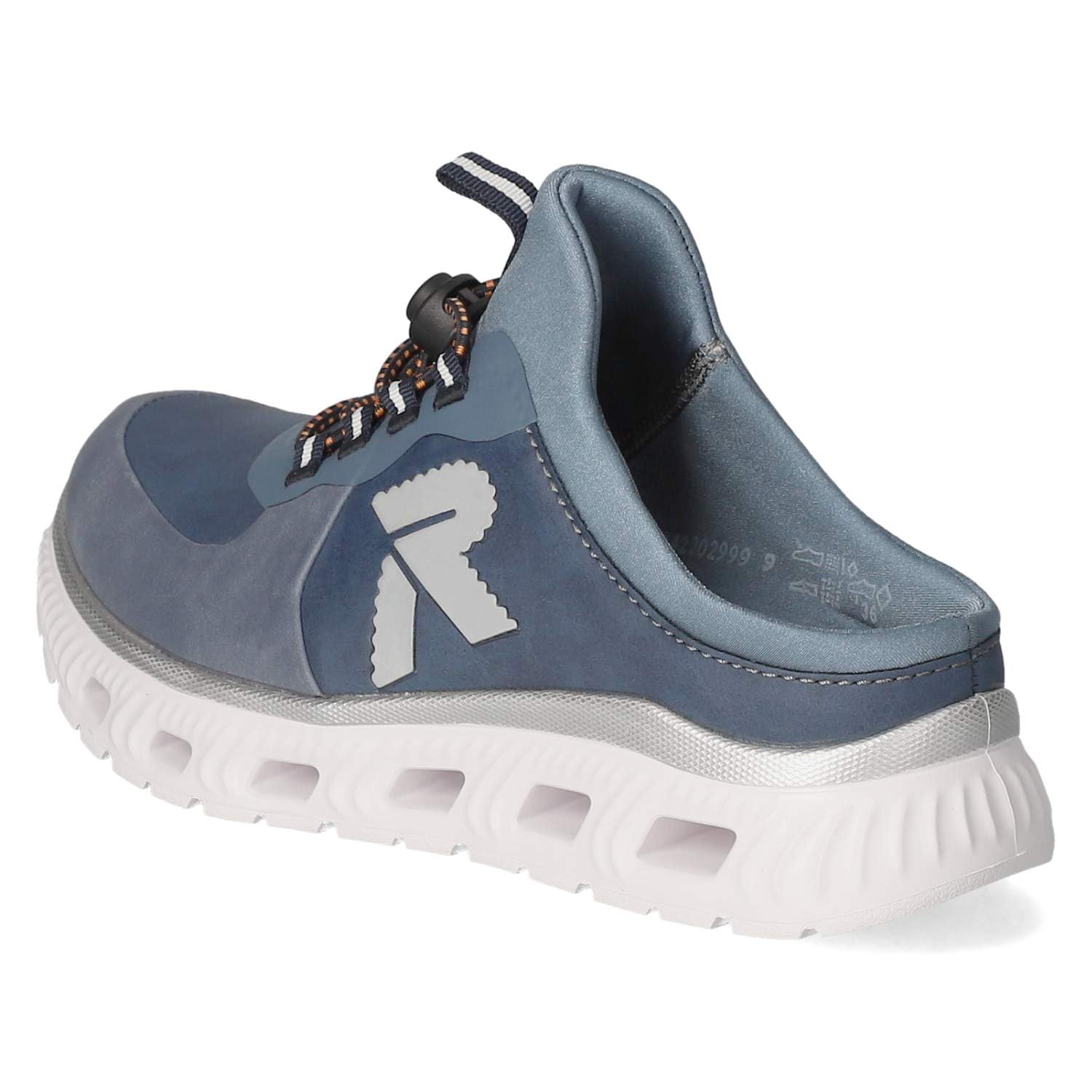 Rieker M6069-10 Damen Pantolette Textil/Synthetik blau blau