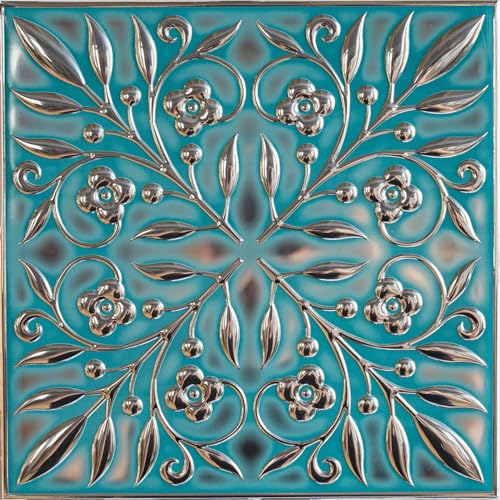 Wall Wear 10-Pack Peel and Stick Metal Tiles – 8"