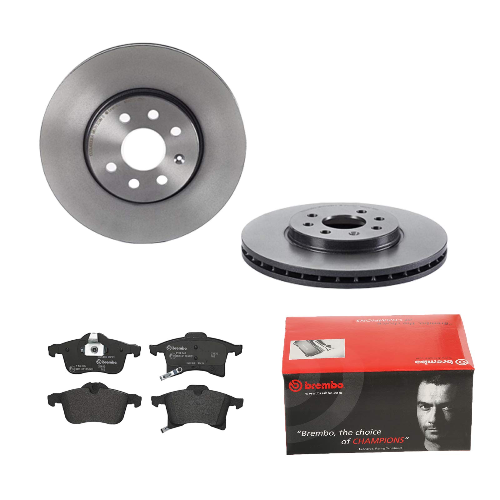 2 Bremsscheiben belüftet 280 mm + Bremsbeläge Vorne von Brembo Innenbelüftet (1420-53545) Bremsensatz Bremsanlage Bremsen-Kit,Bremsenset, Bremsscheiben, Bremsbeläge, Bremsen-Set, Beläge, Bremsbelag,