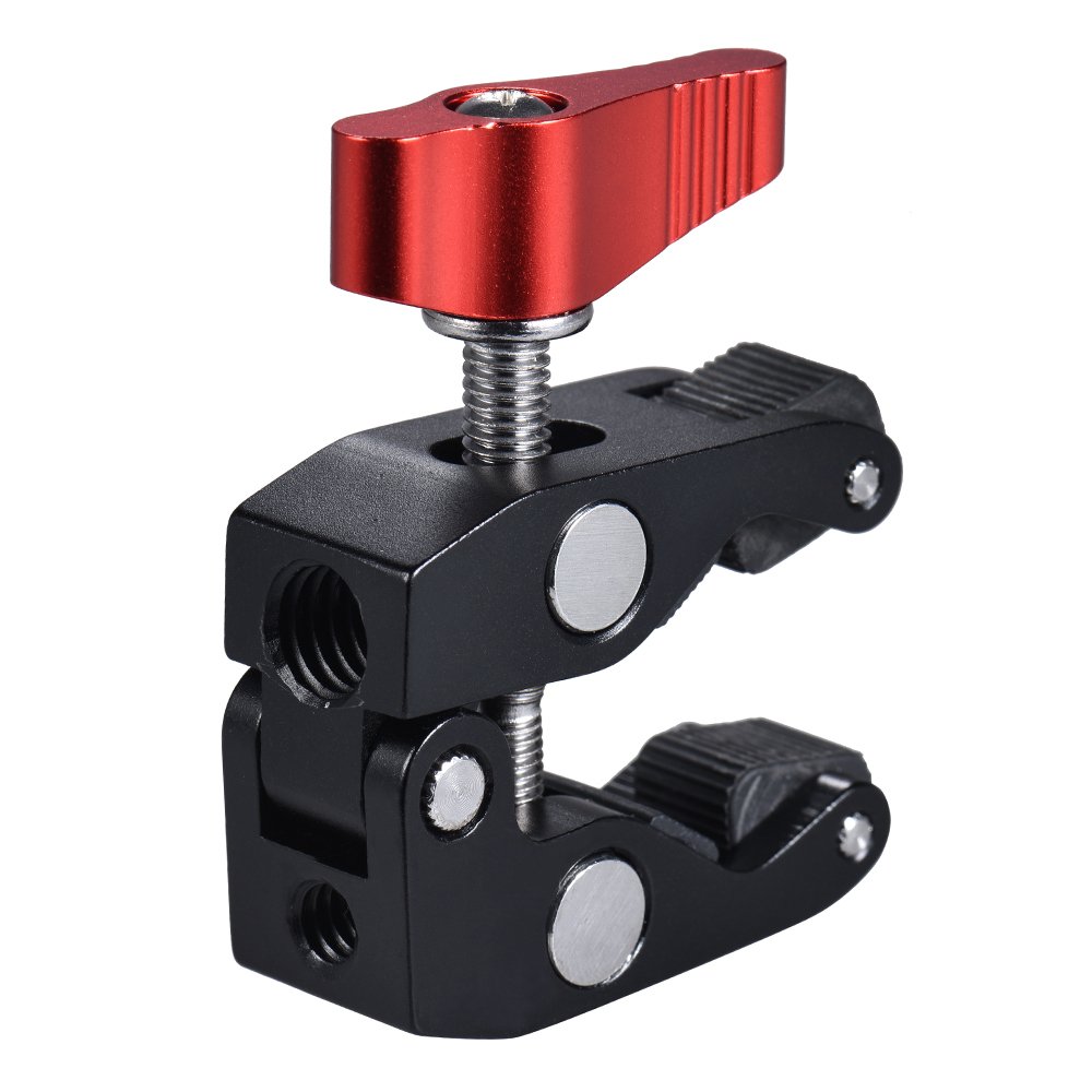 Andoer Morsetto A C Braccio Articolato Fotocamera, Braccetto Clamp Smallrig Morsetto Clip Super Morsetto 1/4 E 3/8 Filettate per DSLR Rig LCD Monitor Studio Light Camera Magic Arm Photo Studio