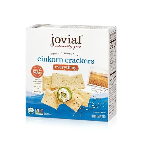 Miniatura 7 de Jovial Galletas de romero Einkorn de masa madre orgánica, galletas de masa madre, galletas para plato de queso, hechas con Einkorn, USDA orgánico,