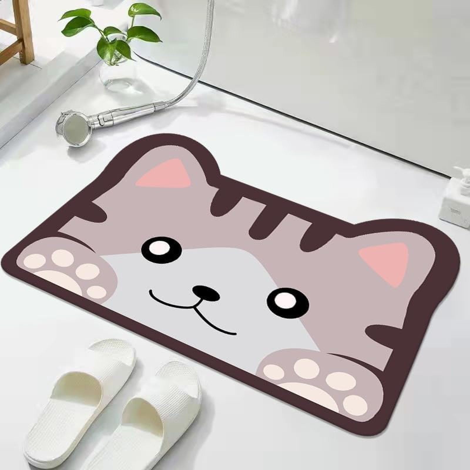 Tapis de salle de bain en diatomite 60x90cm tapis de douche
