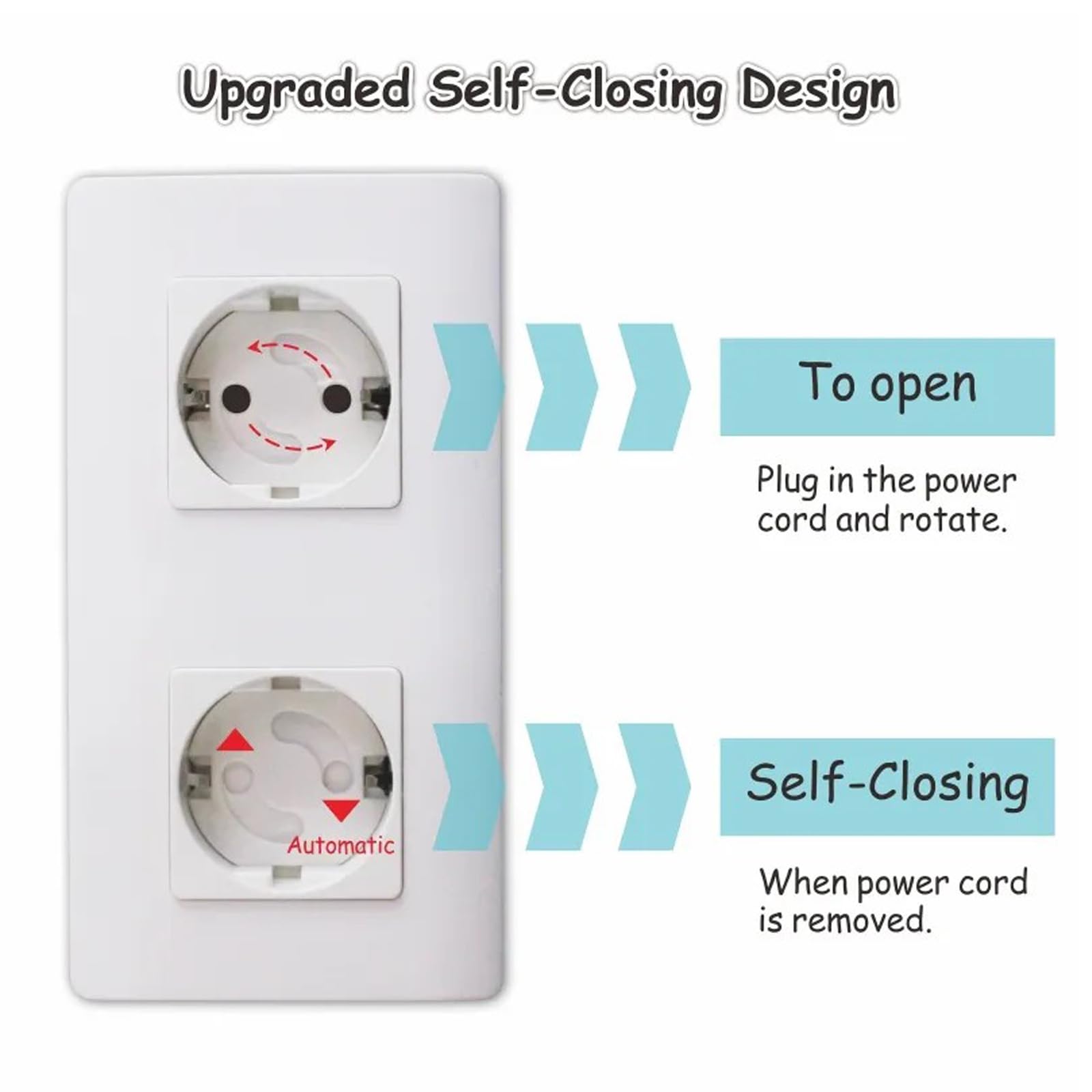 DIYEAH Coperture Di Sicurezza Per Prese Elettriche Impermeabili Protezioni Babyproof Per Uso Ed Esterno Di Copriprese Resistenti All Per Casa e Ufficio