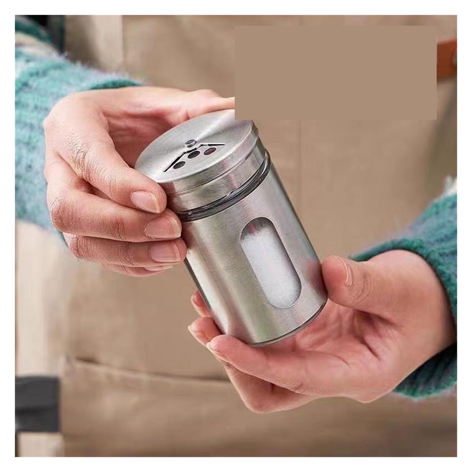 3pcs Stainless Steel Seasoning Bottle Pour Sucre