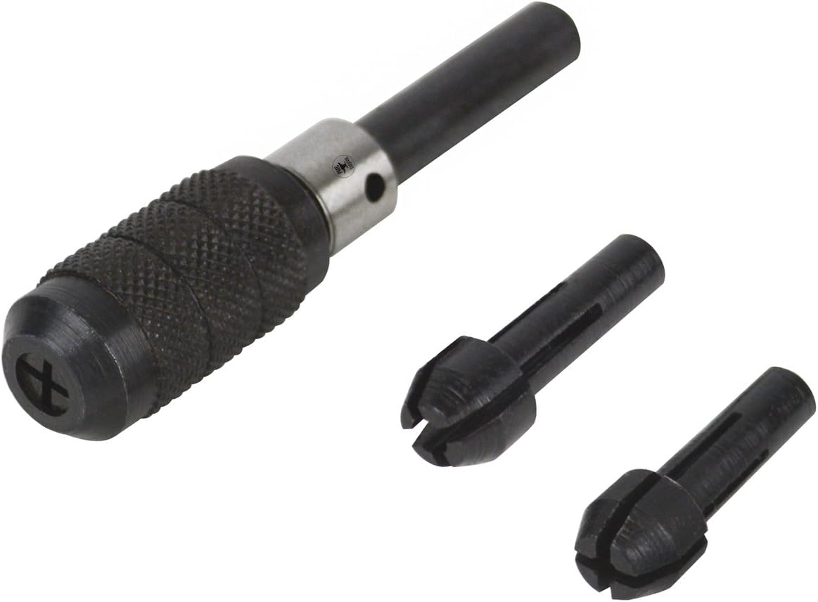Pin Chuck Vise Set w/ 3 Collets to Hold Small Twist Drill